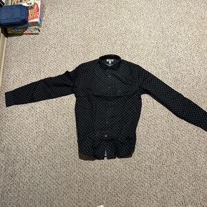 Express Black and Gray Patterned Shirt